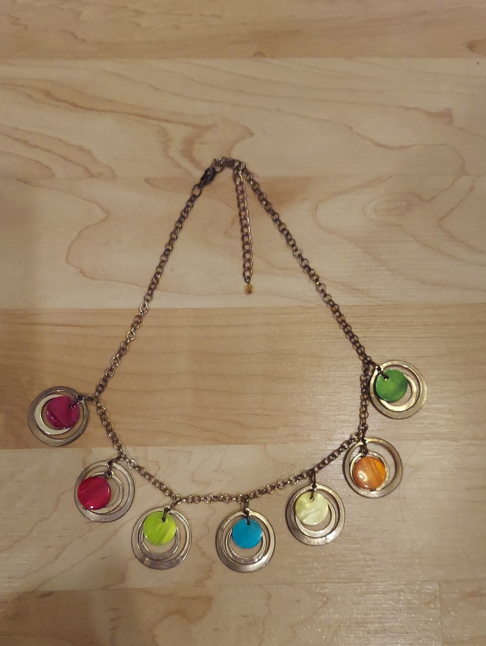 Colorful Gold Necklace